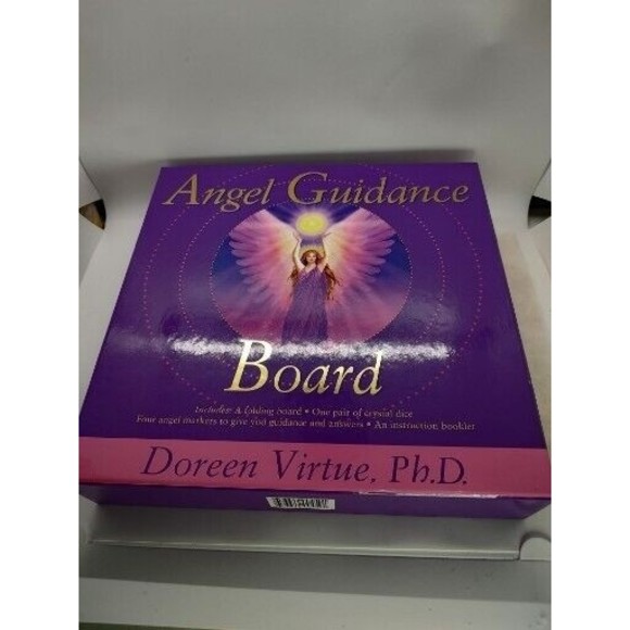 Angel Guidance Board by Doreen Virtue PhD Complete W/ Booklet Dice Board Tokens - Picture 1 of 10
